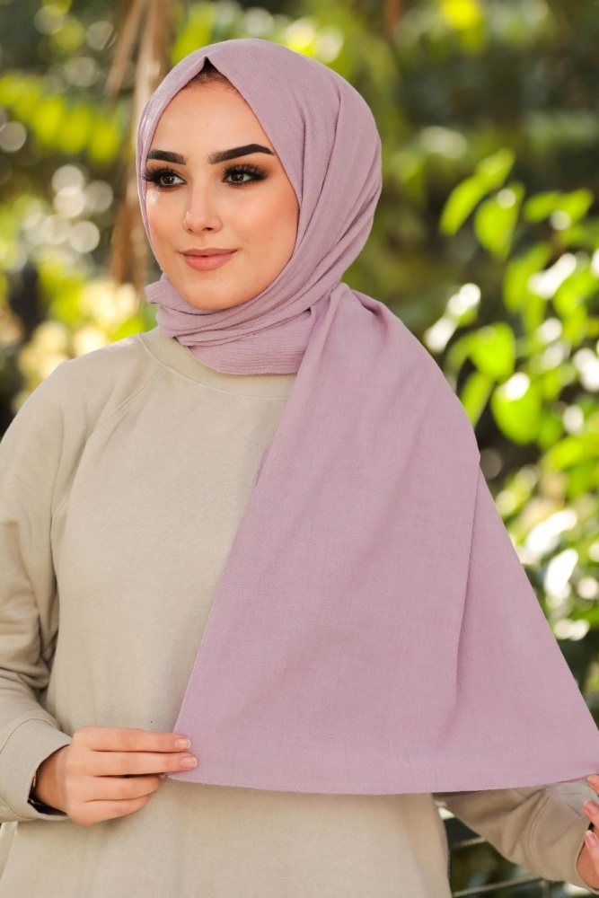 Light Lila Hijab Shawl 7563ALILA - 1