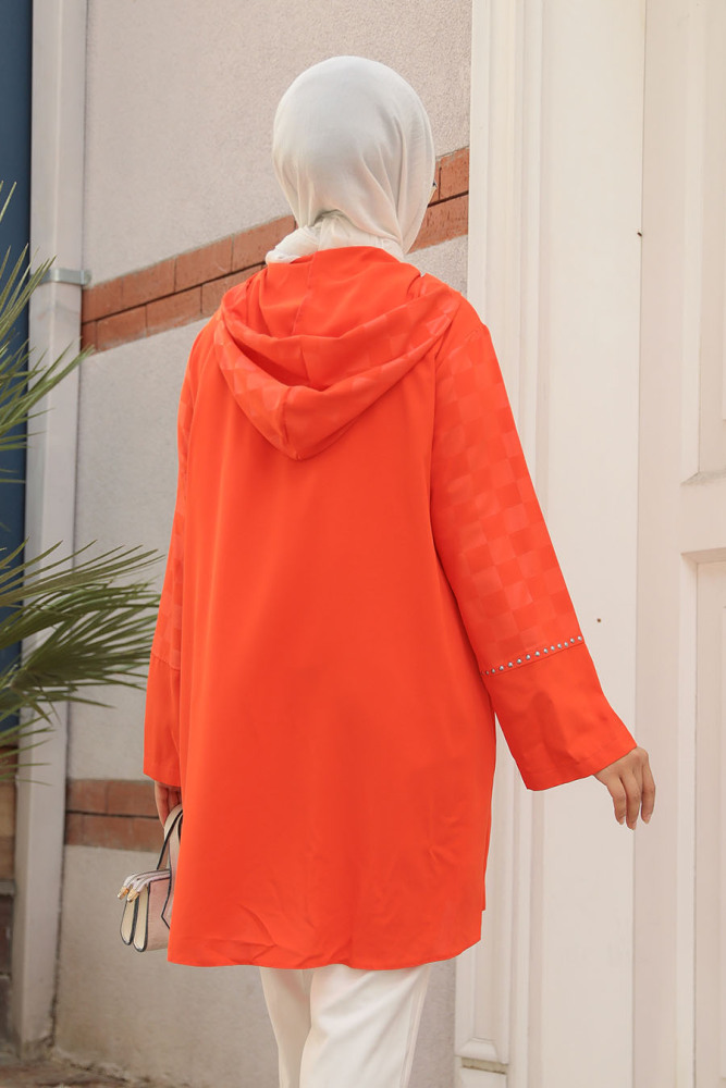 Light Red Modest Top 10445AK - 3