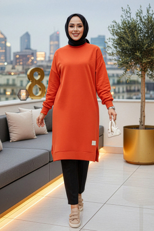 Light Red Modest Tunic 30645AK - 1