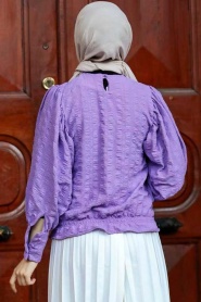 Lila Hijab Blouse 24271LILA - Thumbnail