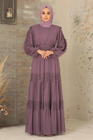 Lila Hijab Dress 2744LILA - 1