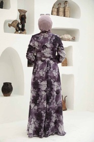 Lila Hijab Dress 279054LILA - Thumbnail