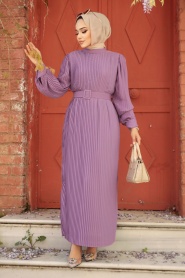 Lila Hijab Dress 3369LILA - Thumbnail