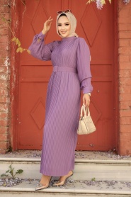 Lila Hijab Dress 3369LILA - Thumbnail