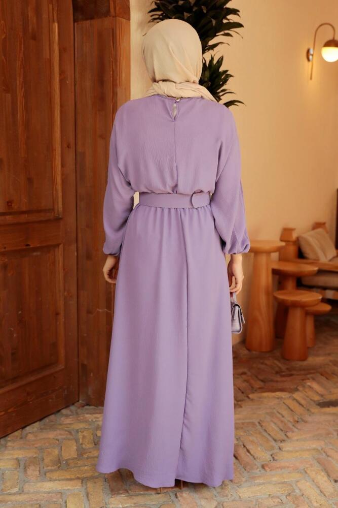 Lila Hijab Dress 50152LILA - 2