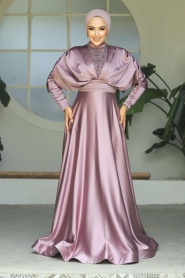 Neva Style - Luxorious Lila Modest Islamic Clothing Prom Dress 22451LILA - Thumbnail