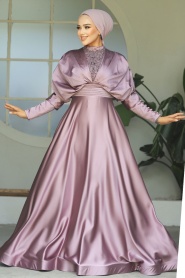 Neva Style - Luxorious Lila Modest Islamic Clothing Prom Dress 22451LILA - Thumbnail