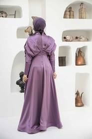 Neva Style - Luxorious Lila Modest Islamic Clothing Prom Dress 22451LILA - Thumbnail