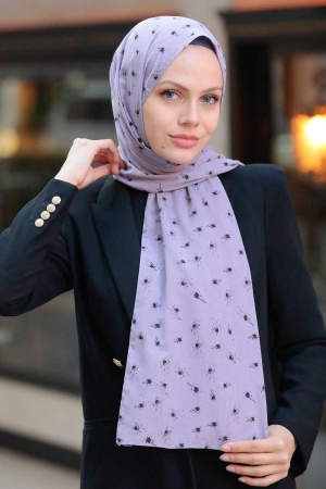 Lila Hijab Shawl 5096LILA - 1