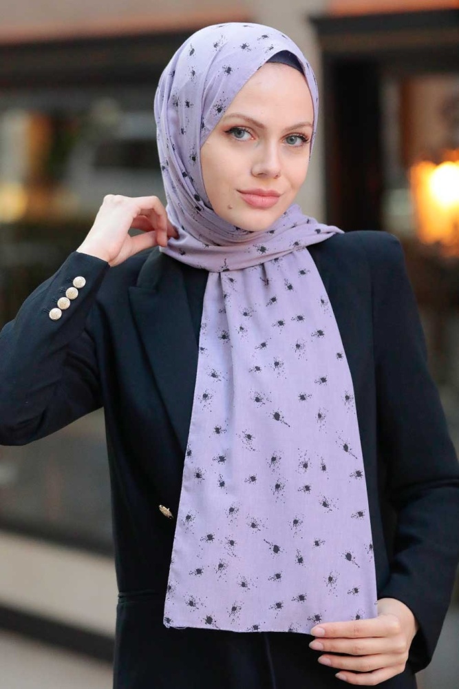 Lila Hijab Shawl 5096LILA - 1