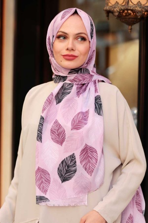 Lila Hijab Shawl 7455LILA - 1