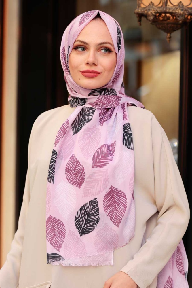 Lila Hijab Shawl 7455LILA - 1