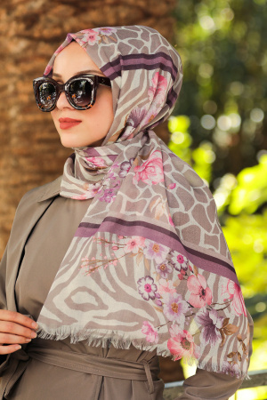 Lila Hijab Shawl 7541LILA - 1