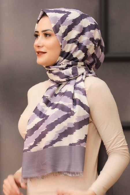 Lila Hijab Shawl 7567LILA - 1