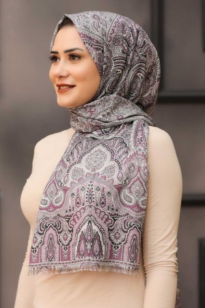 Lila Hijab Shawl 7570LILA - 1