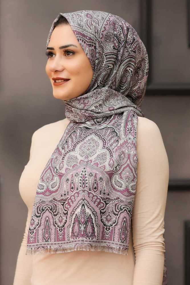 Lila Hijab Shawl 7570LILA - 1