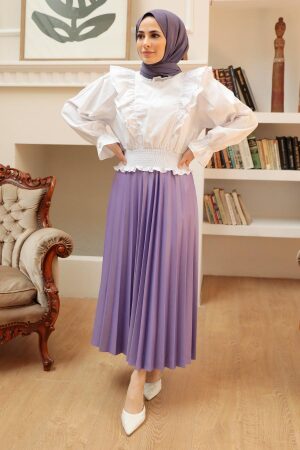 Lila Hijab Skirt 4892LILA - Thumbnail