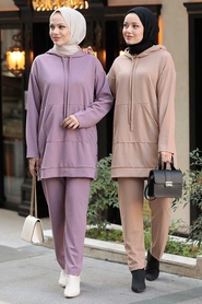 Lila Hijab Suit Dress 6902LILA - Thumbnail