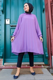 Lila Hijab Tunic 14340LILA - Thumbnail