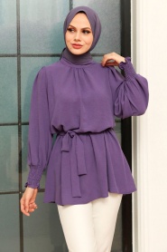 Lila Hijab Tunic 3795LILA - Thumbnail