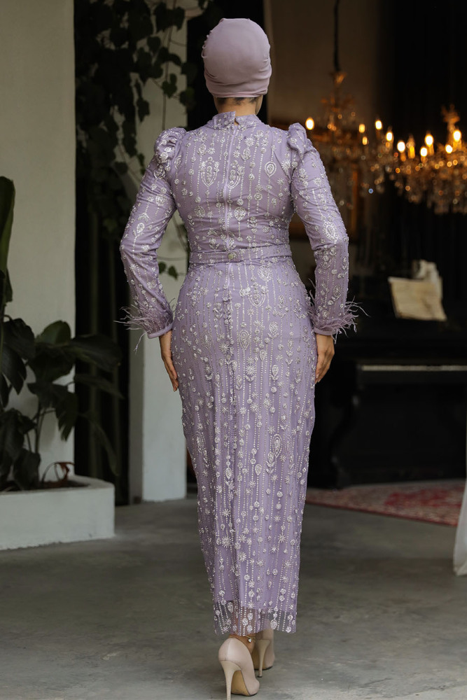 Lila Modest Engagement Dress 52054LILA - 4