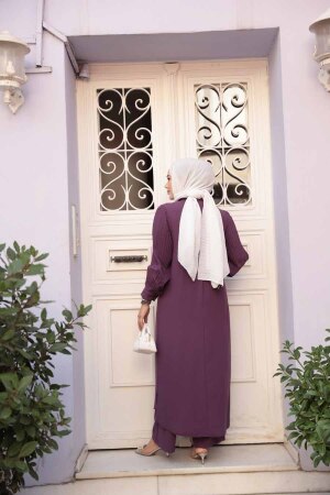 Lila Tesettür İkili Takım 7655LILA - 4