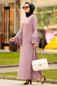 Lilas - Nayla Collection - Robe Hijab 4260LILA - Thumbnail