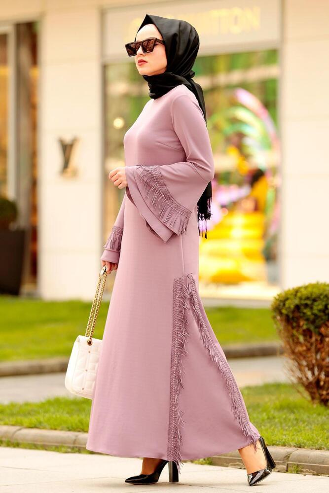 Lilas - Nayla Collection - Robe Hijab 4260LILA - 2