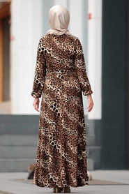 Léopard - Nayla Collection - Robe Hijab - 22920LP - Thumbnail