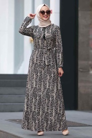 Léopard - Nayla Collection - Robe Hijab - 22921LP - Thumbnail