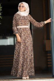 Léopard- Nayla Collection - robe hijab 815202LP - Thumbnail