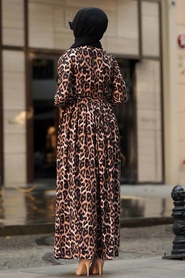 Léopard - Neva Style - Robe Hijab - 3997LP - Thumbnail