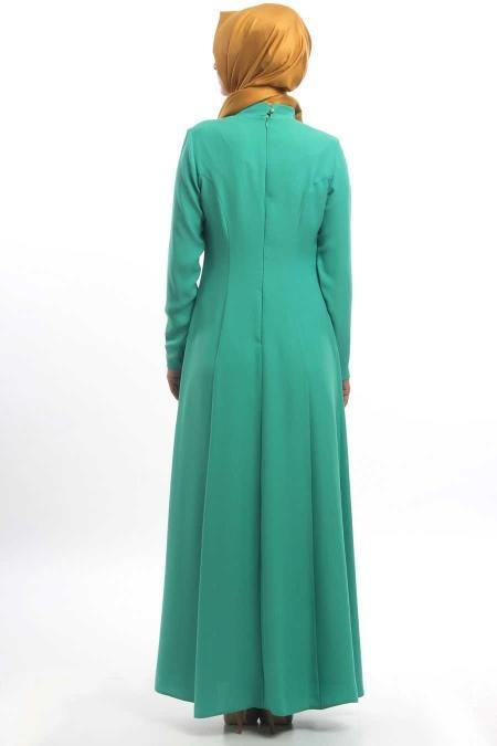 Mahber - Robe Verte Motif Or 3000y - 3