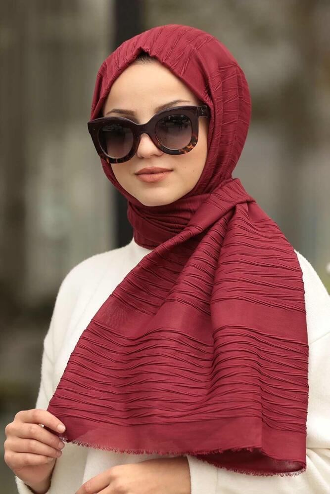 Mahogany Hijab Shawl 7504BR - 1