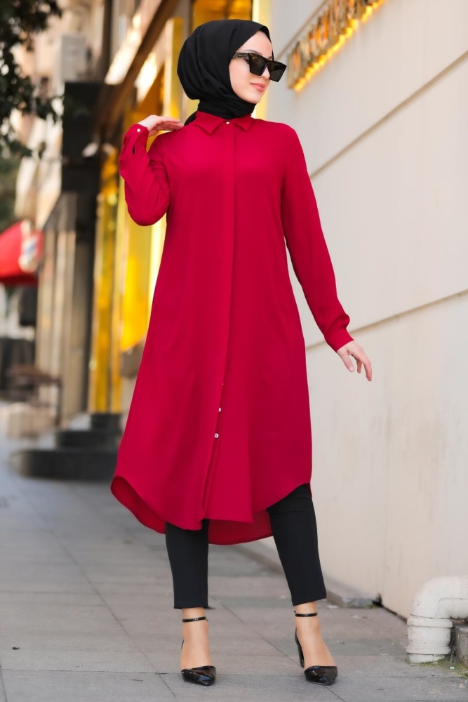 Mahogany Hijab Tunic 517BR - 2