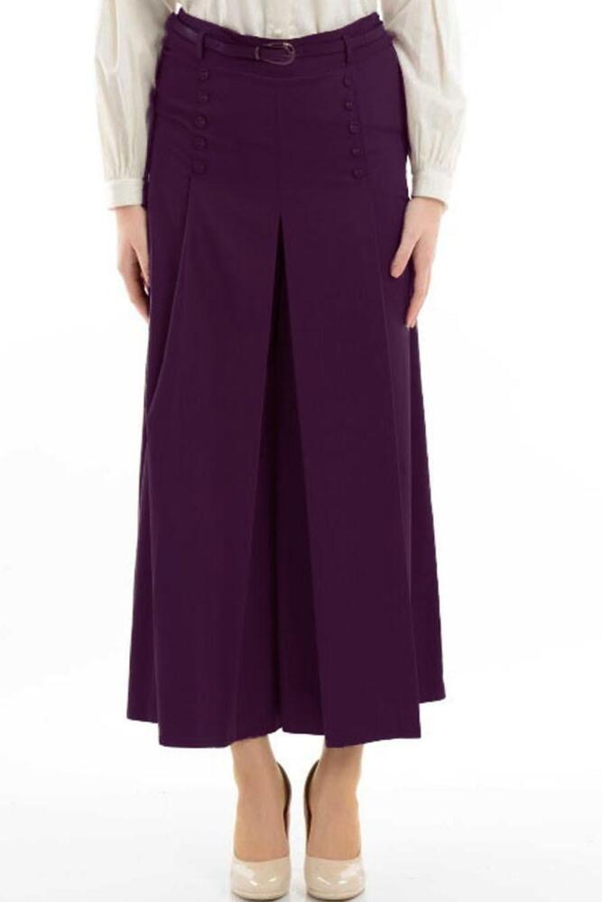 Manşet - Tesettür Pantolon Etek 2001MOR - MANŞET