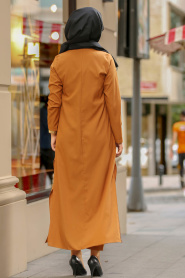 Marron Jaunatre - Nayla Collection - Combinaison Hijab 4145TB - Thumbnail