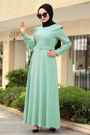 Menthe - Nayla Collection - Robe Hijab 78240MINT - 1