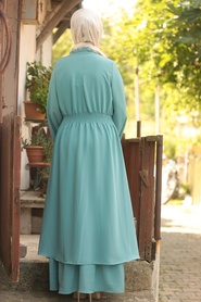 Menthe - Neva Style - Robe Hijab - 5006MINT - Thumbnail