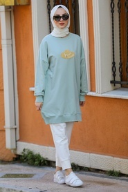 Menthe-Neva Style-Tunique Hijab-30241MINT - Thumbnail