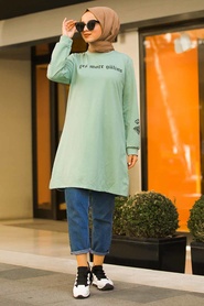 Menthe - Neva Style - Tunique Hijab - 41240MINT - Thumbnail