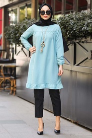Menthe- Neva Style - Tunique Hijab- 435MINT - Thumbnail