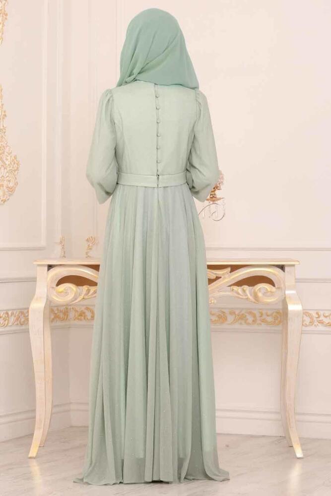 Menthe - Tuay - Robe de Soirée Hijab - 30632MINT - 2