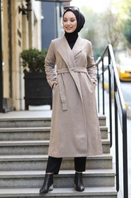 Mink Hijab Coat 5569V - Thumbnail