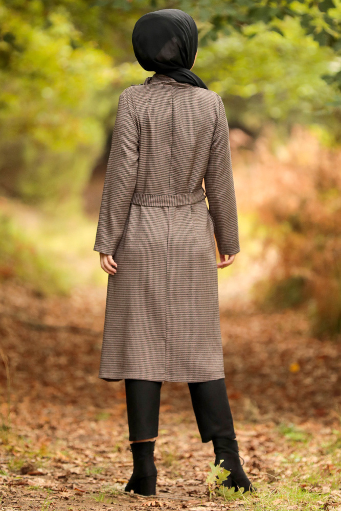 Mink Hijab Coat 5575V - 2