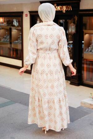 Mink Hijab Dress 10229V - 3