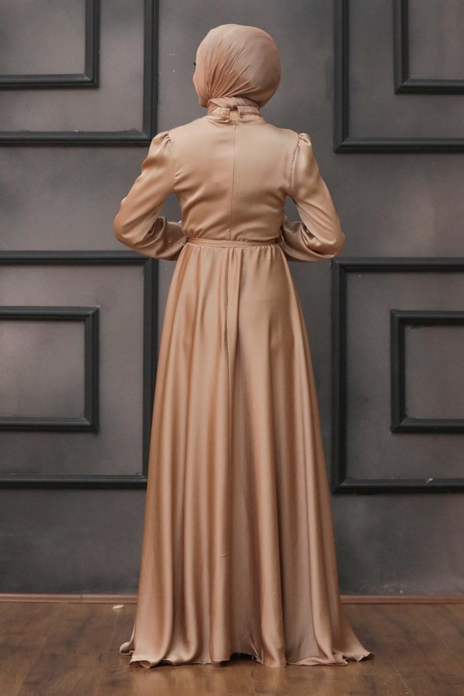 Neva Style - Long Mink Muslim Prom Dress 25130V - 4