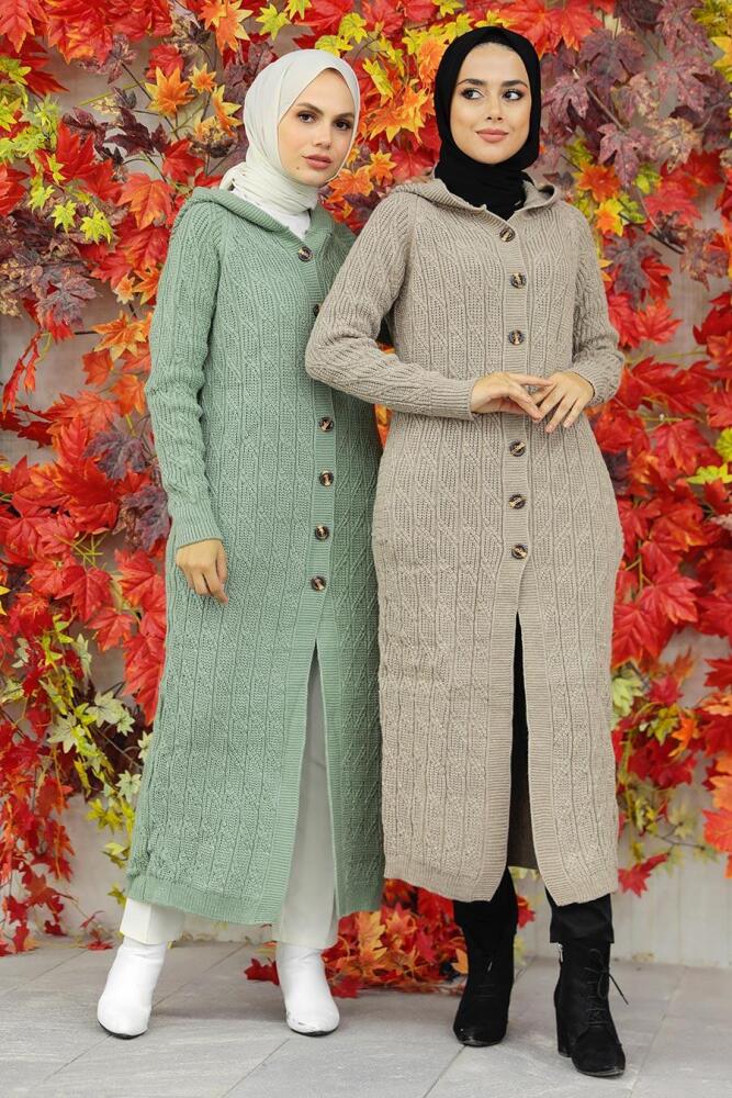 Mink Hijab Knitwear Cardigan 70250V - 5