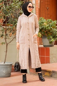 Mink Hijab Knitwear Cardigan 7036V - Thumbnail