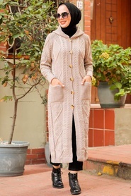 Mink Hijab Knitwear Cardigan 7036V - Thumbnail